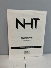 NHT SuperOne Loudspeaker Genuine Owner’s Manual