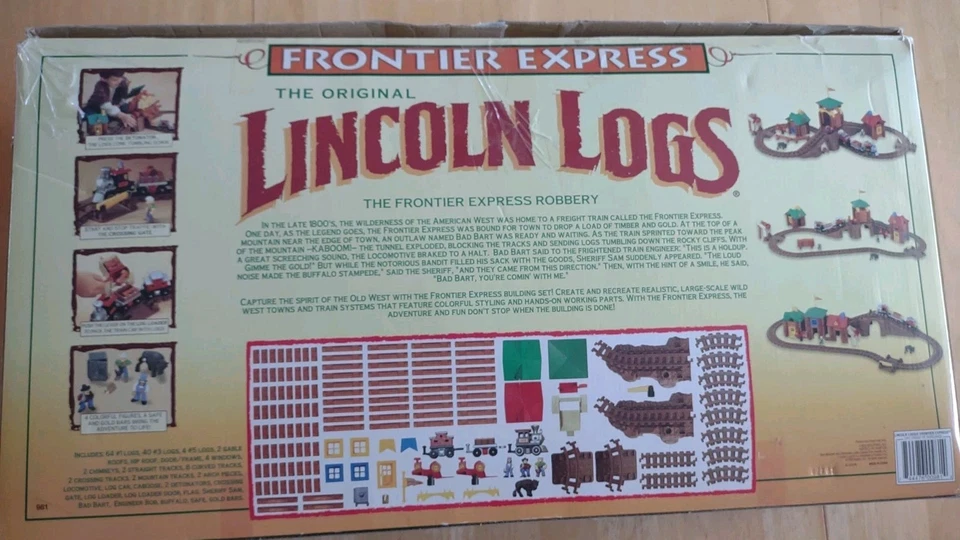 Vtg The Original Lincoln Logs Frontier Express Train Set   99.9% COMPLETE Read D - Image 2 of 4