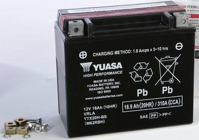 Yuasa High Perform Maintenance Free Battery Arctic Cat Yamaha YTX20HBS YUAM62RBH