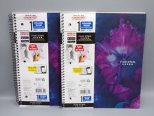 Pack of 2 Mead Five Star 1 Subject College Ruled Spiral Notebook 80 Sheets Each