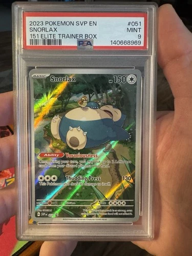 2023 POKEMON SVP EN-SV BLACK STAR PROMO 151 ELITE TRAINER BOX #051 SNORLAX PSA 9
