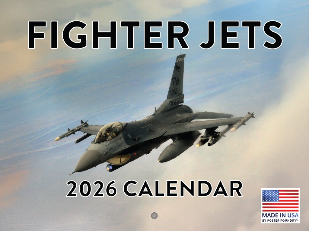 Fighter Jet Calendar 2026 Airplane Jets Aviation Monthly Wall Calender