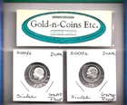 (2) 2004-S Silver Roosevelt Proof Dimes! Gem+ Proof Condition! Dcam Free S&H!!