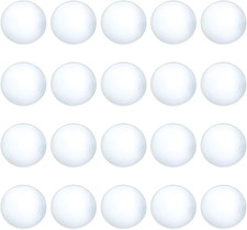 20Pcs 40Mm Transparent Glass Dome Cabochons, 1.57 Inch Flat Half round Back Tile