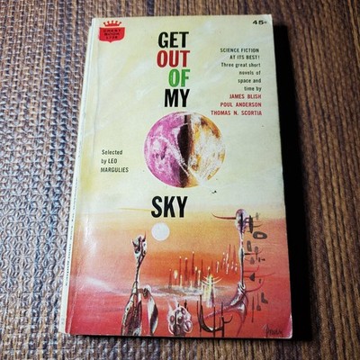 Get Out of My Sky Blish 1964 Second Crest Printing Sci-Fi Fawcett