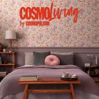 Vliestapete Blumen Vintage Stil Floral Rosa GrüN 79061-3 Cosmoliving (4,88€/1Qm)