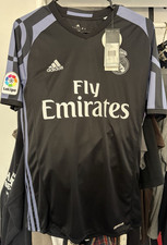 adidas Real Madrid LaLiga Soccer Jersey Black/Purple Climacool Size S