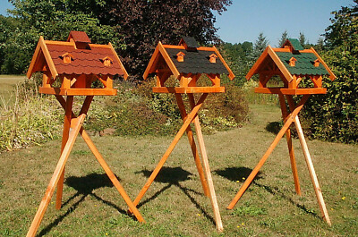 XXL Vogelhaus ohne / mit Ständer 145cm Holz Vogelfutterhaus