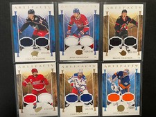 22-23 NHL UD Artifacts NHL Game Used Material Gold #/149, 199, 249 $10 Free Ship