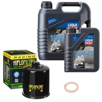 Hiflo ÖLfilter Set Limol 10W-40 5L FüR Kawasaki ZZR 1400 F ABS ZXT40EFA Bj.2015