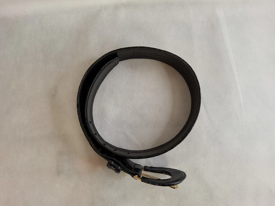 Cinturón de cuero vintage negro Carlisle, XS negro (#74) Foto 3 de 4