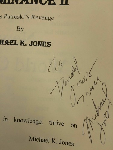 Dominance II : Putroski's Revenge by Michael Jones (2014, Paperback (SIGNED) - Picture 2 of 3