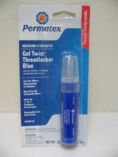 Permatex Medium Strength Gel Twist Threadlocker Blue 24010 10g NEW