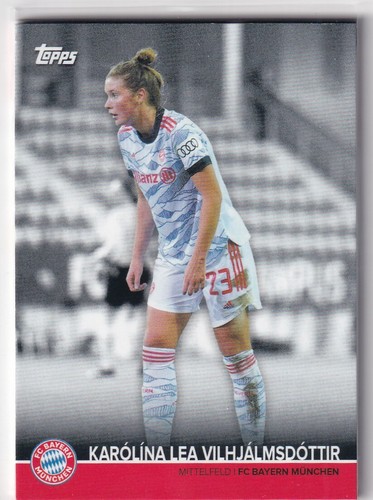 Topps Baviera Munich Team-Set 2022 Calcio Mappa Karolina Lea Vilhjalmsdottir