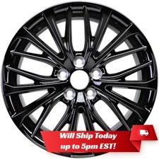 New Set Of 4 18 Gloss Black Alloy Wheels Rims For 2018-2025 Toyota Camry New Set Of 4 18 Gloss Black Alloy Wheels Rims For 2018-2025 Toyota Camry