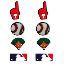 MLB Philadelphia Phillies Baseball Team For Crocs Shoe Charms Jibbitz - 8 Pieces