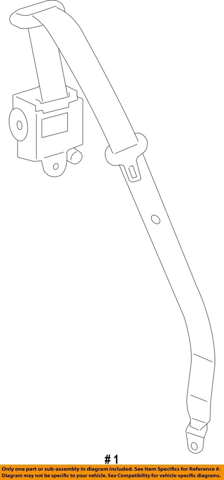 Used Front Right Seat Belt Front fits: 2008 Pontiac Solstice bucket passenger re - Image 4 of 4