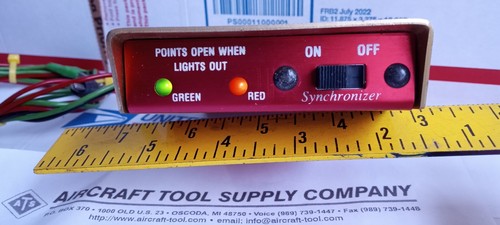 ATS DUAL MAGNETO SYNCHRONIZER TIMING LIGHT AIRCRAFT BENDIX SLICK TESTED GOOD US