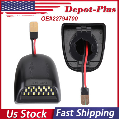 2pcs Car License Plate Light 12V LED Rear View Light For Chevrolet Pickup GMC US