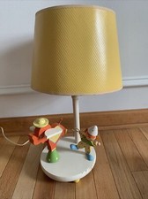 Vintage Wooden Musical Lamp Nursery Originals. Elephant And Clown Shade Torn