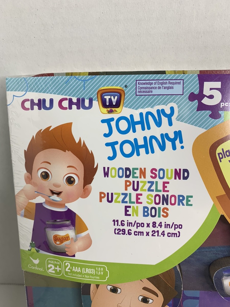 Chu Chu Johny Johny Wooden Sound Piece Puzzle Plays Song