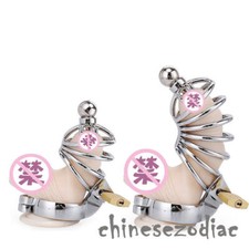 Male Chastity Device Stainless Steel Chastity Cage Lock Latest Design Ventilatio