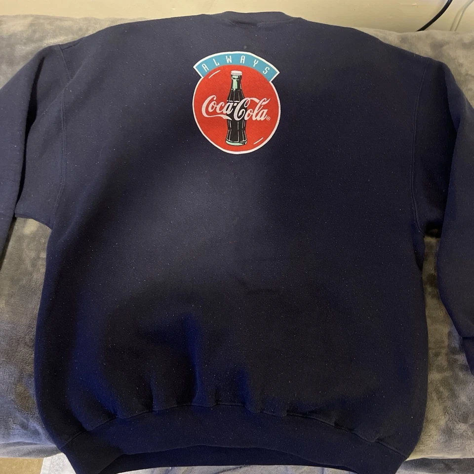 Moletom Vintage Anos 90 Coca Cola Polar Bear Crewneck Always Cool Masculino X-Grande - Imagem 2 de 4