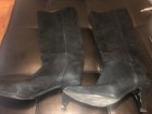 KATE SPADE Black Suede Boots High Boots- Vero Cuoio Size 8 — photo 2