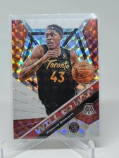 Pascal Siakam 2019-20 Mosaic Will To Win Silver Prizm Parallel #8 Raptors A5A