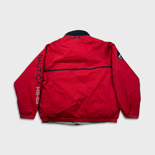 Nautica Jacke Herren XL rot NS-83 Reverisble Puffer Daunen Full Zip Outdoor Mantel - Bild 7 von 17
