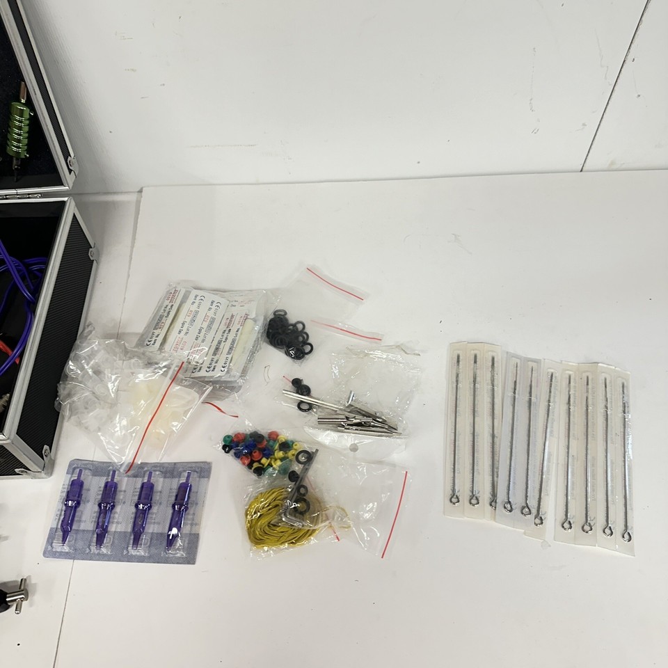 Dragonhawk Beginner Tattoo Kit 2 Coil Tattoo Guns with Needles and