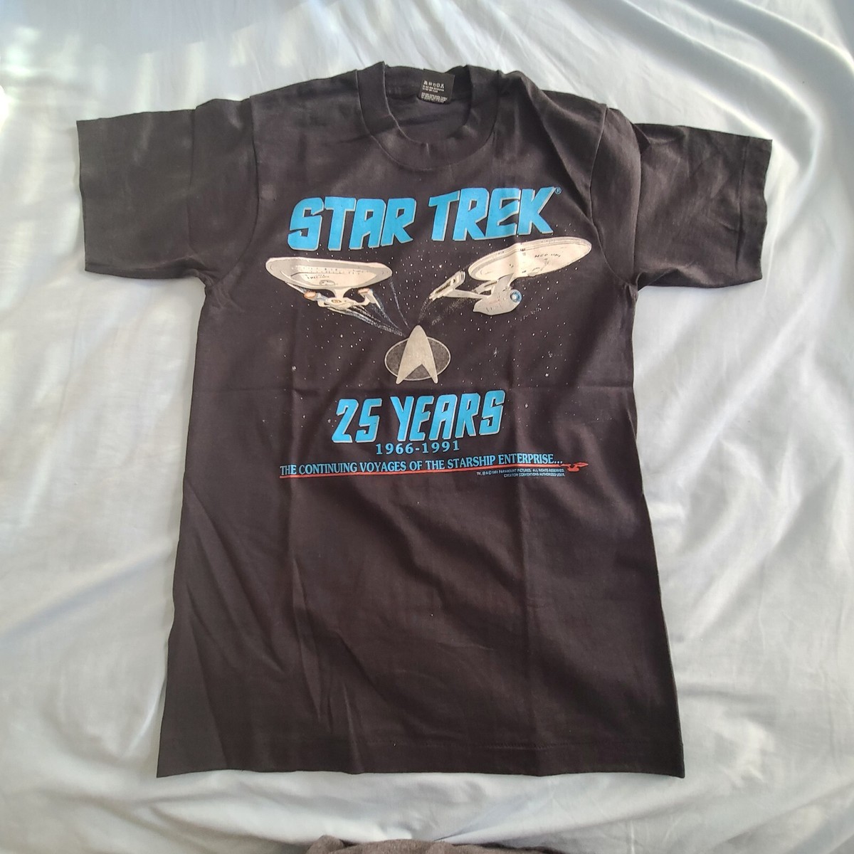 1991 スタートレック　25周年 Star Trek 25 Years Anniversary T-shirt Men's Sz: M RARE 1991
