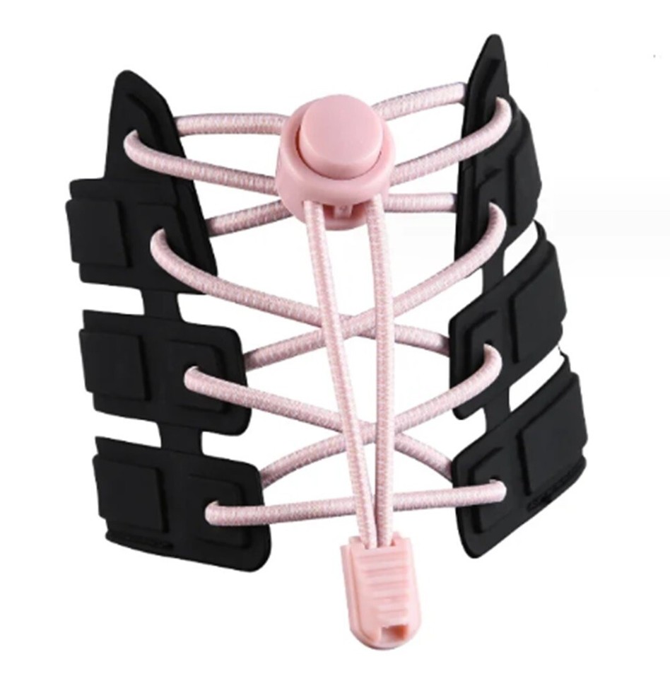 Illustration of Innovative Laces With Color-Coded Fastening