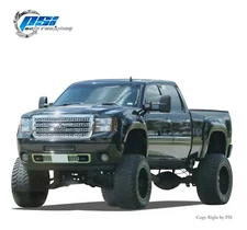 Pop-Out Bolt Fender Flares Fits GMC Sierra 2500 HD 3500 HD 2011-2014 Paintable 