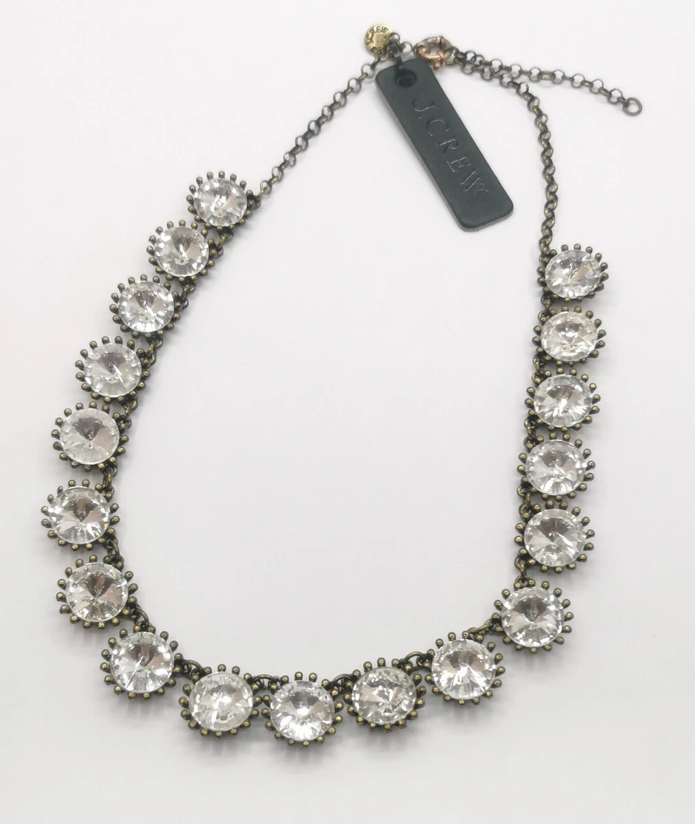J.Crew White Crystal Necklace