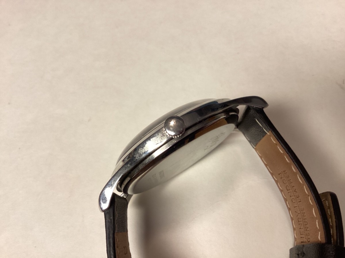 HENRY LONDON KNIGHTSBRIDGE QUARTZ WATCH-BLUE DIAL/LEATHER HENRY LONDON KNIGHTSBRIDGE QUARTZ WATCH-BLUE DIAL/LEATHER