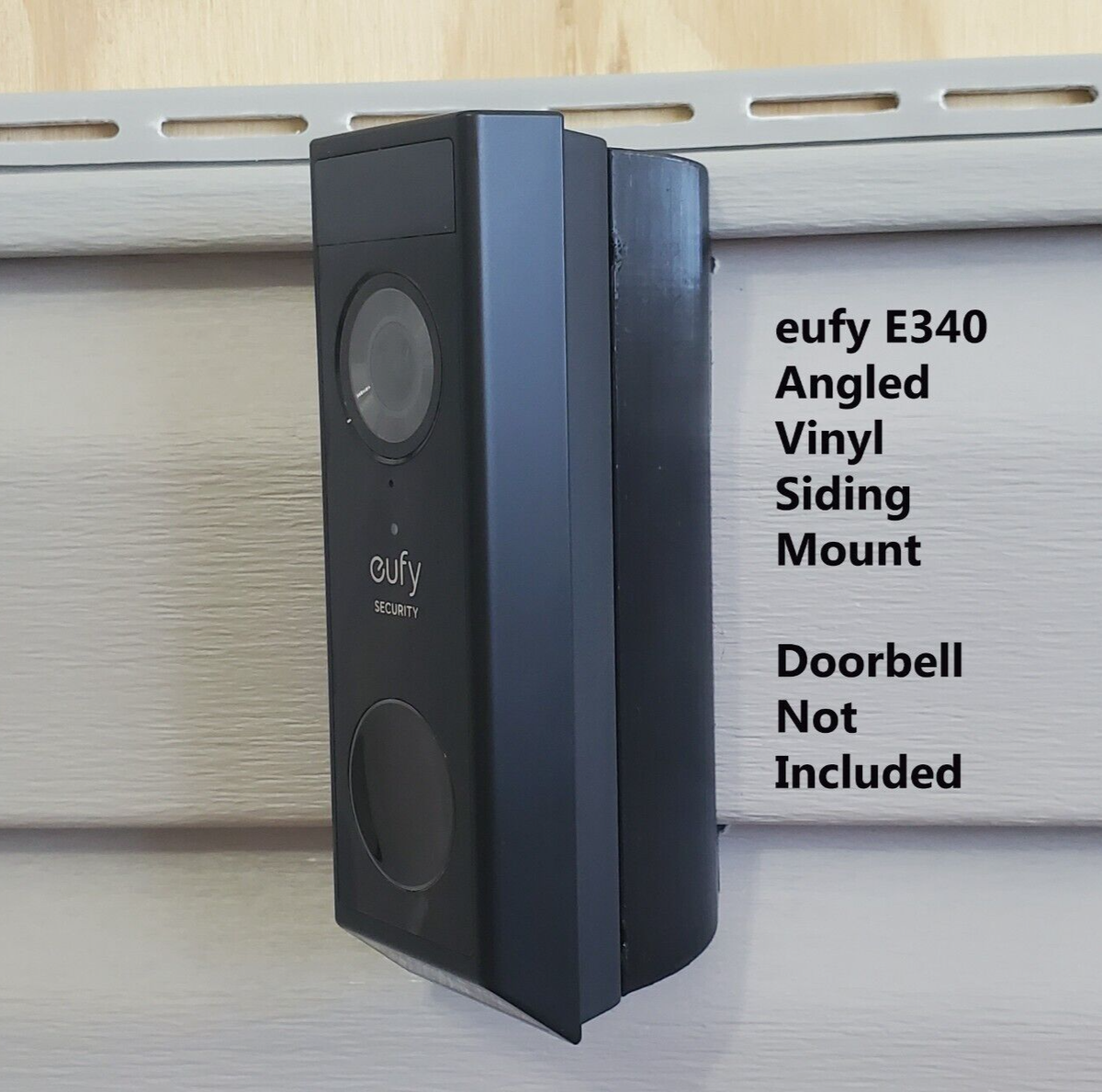 eufy Doorbell E340 Dutch Lap 4.5 Angle Vinyl Siding Mount Bracket