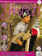 Yarn Magazine Self Striping Socks Cables Fair Isle Lace Vintage Hat Jumper 2011