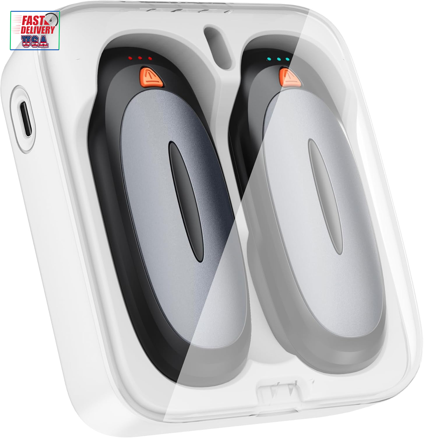 Hand Warmers Rechargeable with 10000Mah Charging Case, 2000Mah Portable Hand War