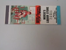 AJ349 Vintage Matchbook Cover Morse's Liquor Store Pearblossom California CA