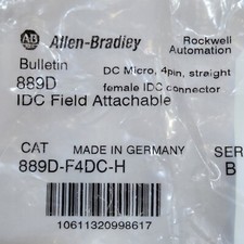 Allen Bradley 889D-F4DC-H Ser. B, IDC Field Detachable, Straight Female, 4pin