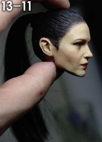 Escultura de cabeza hembra de pelo negro KUMIK 1/6 KM13-11 para cuerpo de figura femenina de 12 - Imagen 6 de 6