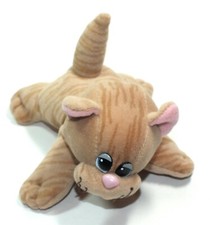Vintage Pound Purries Tonka Plush Small Kitten Cat Stuffed Animal Brown Tan P27