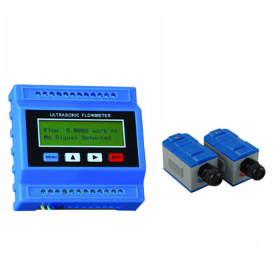 Ultrasonic Flow Meter Clamp On Water Flow Sensor Medium DN50-DN700mm 0-90 