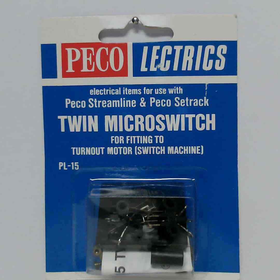 Peco Model Train Accessories Twin Microseitch for Fitting to Turnout