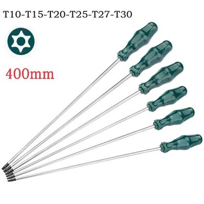 Robuster 400 mm verlängerter Torx-Schraubendreher mit ergonomischem Gummigriff