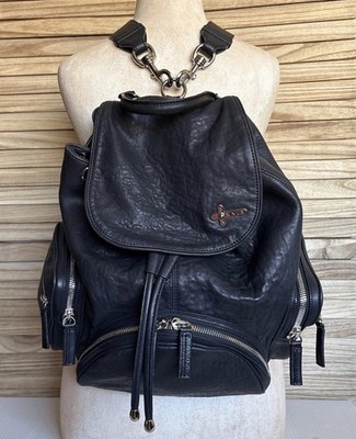 Gothic Black Squad Drawstring Backpack With Inner Zipper Pocket Gothic Black Squad Drawstring Backpack With Inner Zipper  main image 4