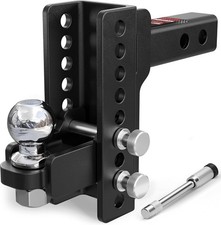 Adjustable Trailer Hitch For 2 Receiver 6 Droprise 2 Tow Ball 7500 Lbs