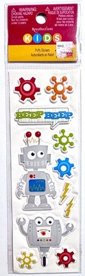 Robot Stickers Scrapbooking Journal Card Recollections