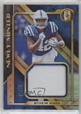2018 Panini Gold Standard Newly Minted Memorabilia Prime /49 Nyheim Hines 9hx